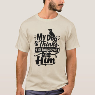 Camiseta Cachorro Engraçado Chefe Gráfico Humor Amante de A