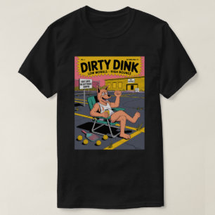 Camiseta Cachorro Engraçado de Pickleball com Baixa Moral R