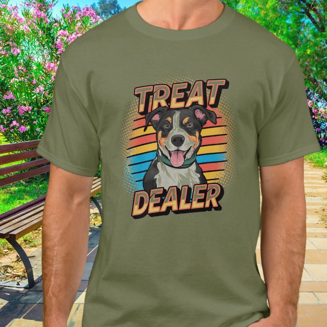 Camiseta Cachorro Engraçado Dealer (Criador carregado)