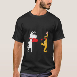 Camiseta Cachorro Engraçado E Canguru - Esporte Humor