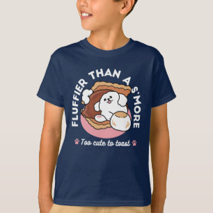 Camiseta Cachorro Engraçado e Design de S'more – Pun para A