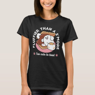 Camiseta Cachorro Engraçado e Design de S'more – Pun para A