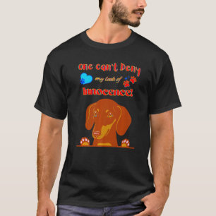 Camiseta Cachorro Engraçado E Engraçado Meu Olho De Innocen
