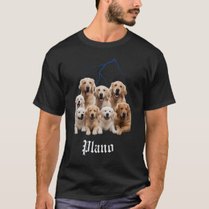 Camiseta Cachorro Engraçado Golden Retriever Bootleg Plano 