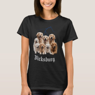 Camiseta Cachorro Engraçado Golden Retriever Contrafação Vi
