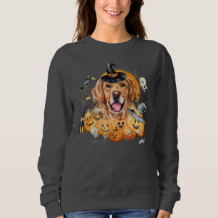 Camiseta Cachorro Engraçado Golden Retriever Halloween Pers