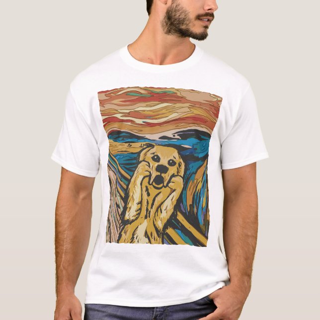 Camiseta Cachorro Engraçado Grito Paródia – Pet Expressioni (Frente)