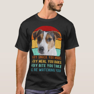 Camiseta Cachorro engraçado Jack Russel Terrier Todo Lanche