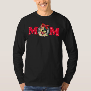 Camiseta Cachorro Engraçado Mamãe Bonita Pitbull Dia da Mãe