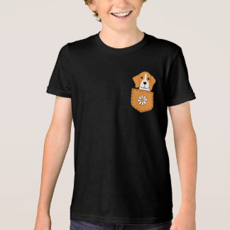 Camiseta Cachorro Engraçado No Bolso