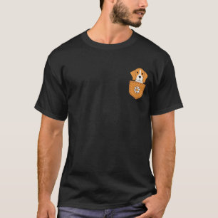 Camiseta Cachorro Engraçado No Bolso