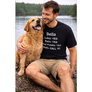 Camiseta Cachorro Engraçado Nome de Cachorro Personalizado 