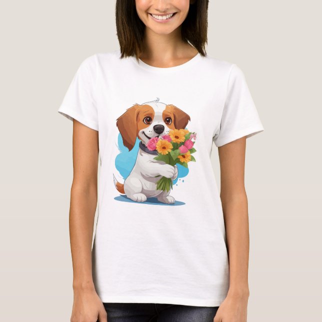 Camiseta Cachorro Engraçado Para Cachorros Adormecidos (Frente)