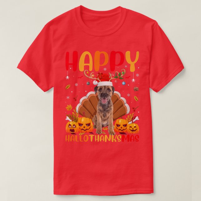 Camiseta Cachorro Engraçado Passando Fronteira Feliz Cachor (Frente do Design)