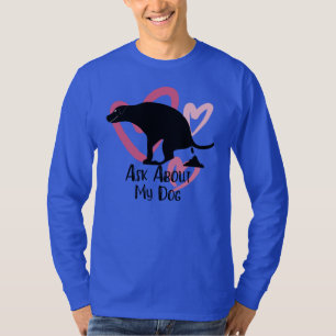 Camiseta Cachorro Engraçado Pooping