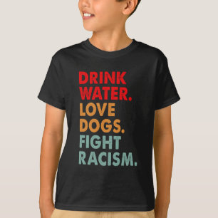 Camiseta Cachorro Engraçado Tomar Água Bebida Cachorros Com