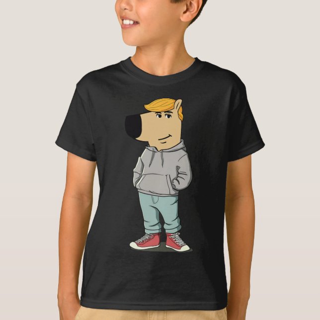 Camiseta Cachorro Engraçado Trump Hat Faz Excelente Novamen (Frente)