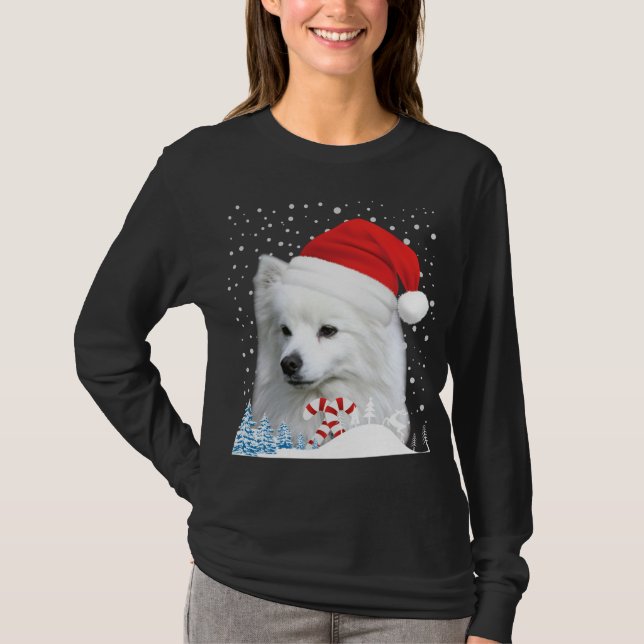 Camiseta Cachorro Eskimo Americano Papais noeis de Suor de  (Frente)