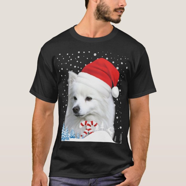 Camiseta Cachorro Eskimo Americano Papais noeis de Suor de  (Frente)