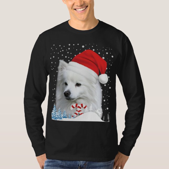 Camiseta Cachorro Eskimo Americano Papais noeis de Suor de  (Frente)