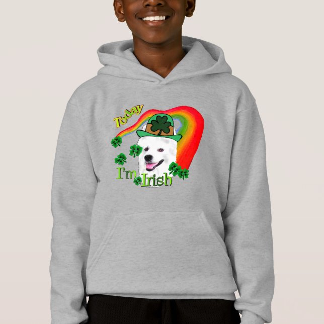 Camiseta Cachorro Eskimo Americano St Patricks (Frente)