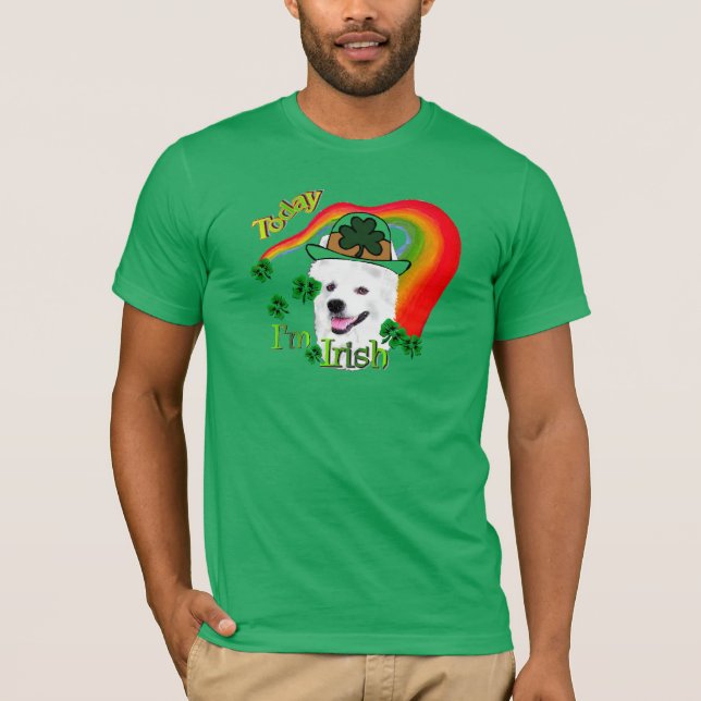 Camiseta Cachorro Eskimo Americano St Patricks (Frente)