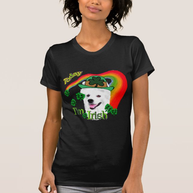 Camiseta Cachorro Eskimo Americano St Patricks (Frente)
