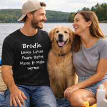 Cachorro Especial Mamãe Papai Ama Lago Teme Banho