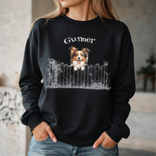 Camiseta Cachorro Espiando Personalizável
