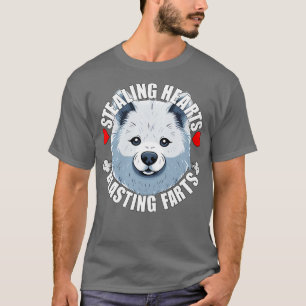 Camiseta Cachorro esquimó americano Roubando Corações Engra