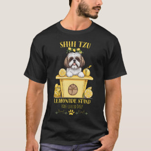 Camiseta Cachorro Estético Coquette Stand de Limonada patas