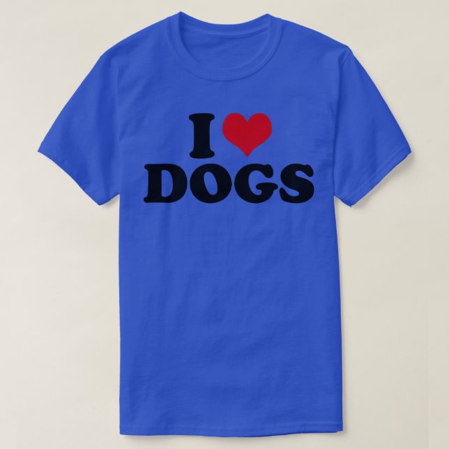 Camiseta Cachorro Eu Adoro Cachorros (Frente do Design)