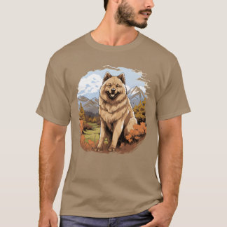 Camiseta Cachorro Eurasier, colheita engraçada