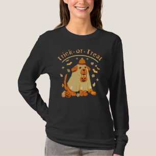 Camiseta Cachorro Fantasma Ghost Retro Spooky Dia de as Bru