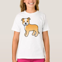 Cachorro Fawn E Branco Staffordshire Bull Terrier