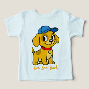 Camiseta Cachorro Feliz com Gorro Azul