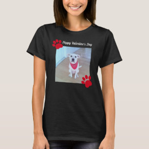 Camiseta Cachorro Feliz Dia dos Namorados Red Paws 1 Foto