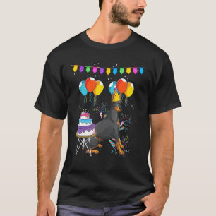 Camiseta Cachorro Festa de Aniversário de Crianças Animal P