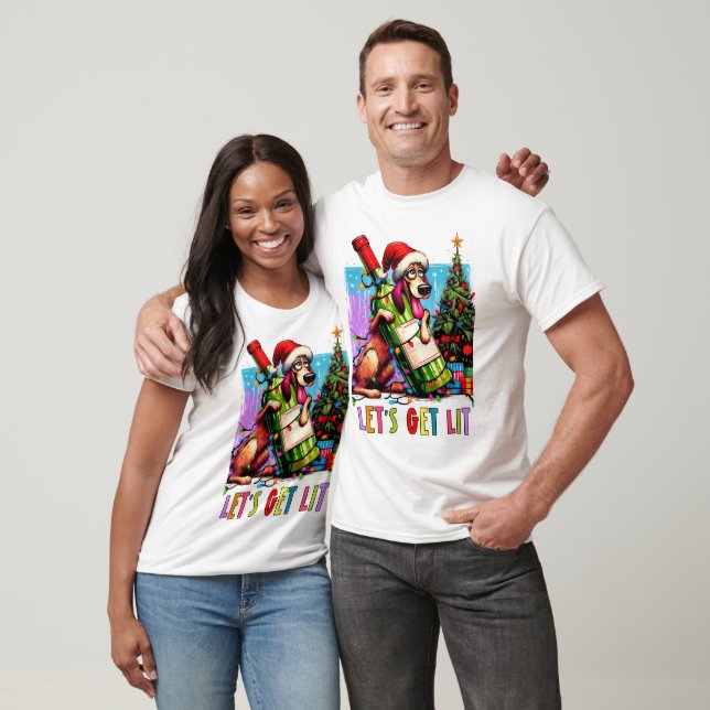 Camiseta Cachorro Festivo  (Unissex)