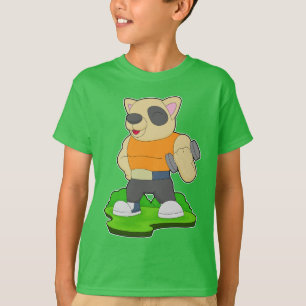 Camiseta Cachorro Fisiculturista Haltere Musculação