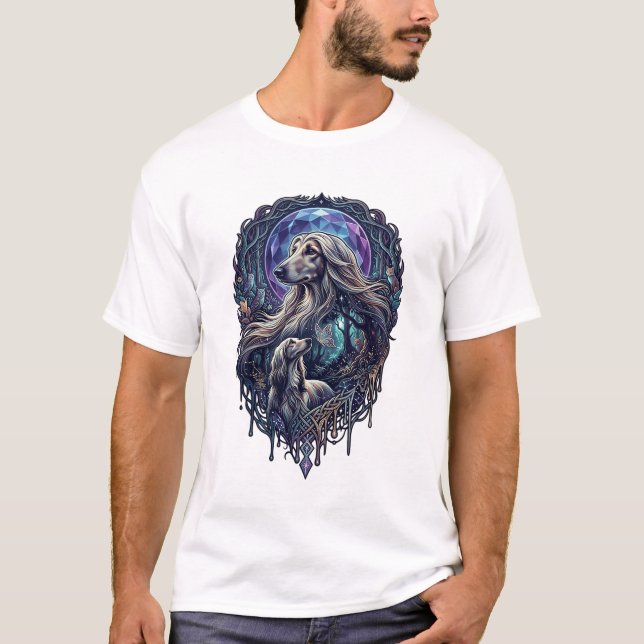 Camiseta Cachorro Floresta Encantada Lua Cristal_1 (Frente)