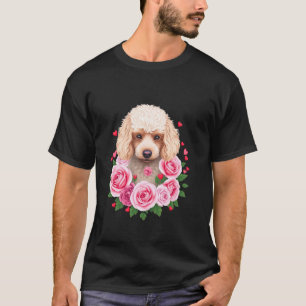 Camiseta Cachorro Fofinho Com Rosas
