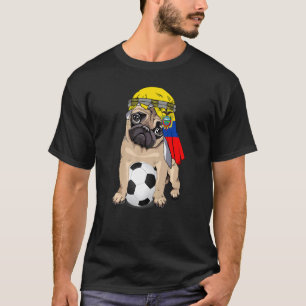Camiseta Cachorro Fofinho Pug Retro Orgulho Bandeira Equado