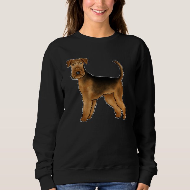 Camiseta Cachorro Fofo Airedale Terrier Cachorro Adorável C (Frente)