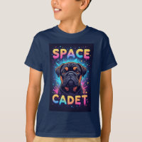 Cachorro Fofo Com Salpicos de Tinta Neon