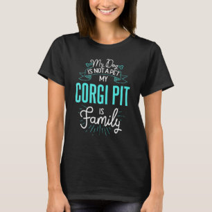 Camiseta Cachorro Fofo da Família Pi Corgi Para Mulheres Ho