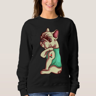 Camiseta Cachorro Francês Adoro Mãe Tatuagem