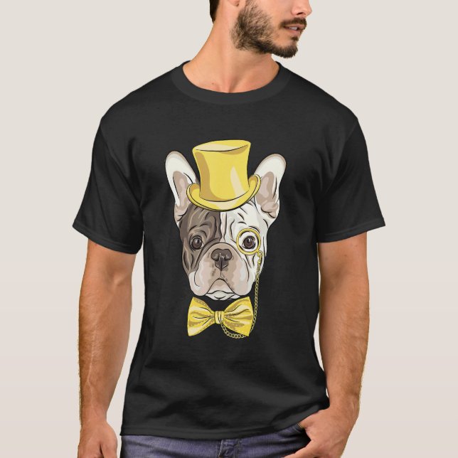 Camiseta Cachorro Francês Bastante Hispter Com Isso E Amarr (Frente)