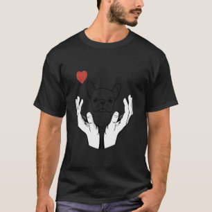 Camiseta Cachorro Francês Bonito Cachorro Pet Adora Cachorr