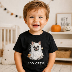 Camiseta Cachorro Francês Bonito Tripulação Fantasma de Hal